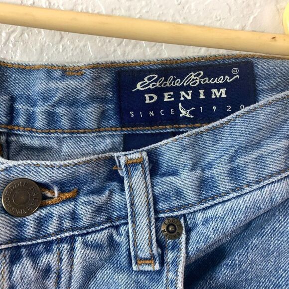 Eddie Bauer Light Wash Sz 14 High Waist Mom Jeans - Picture 5 of 10